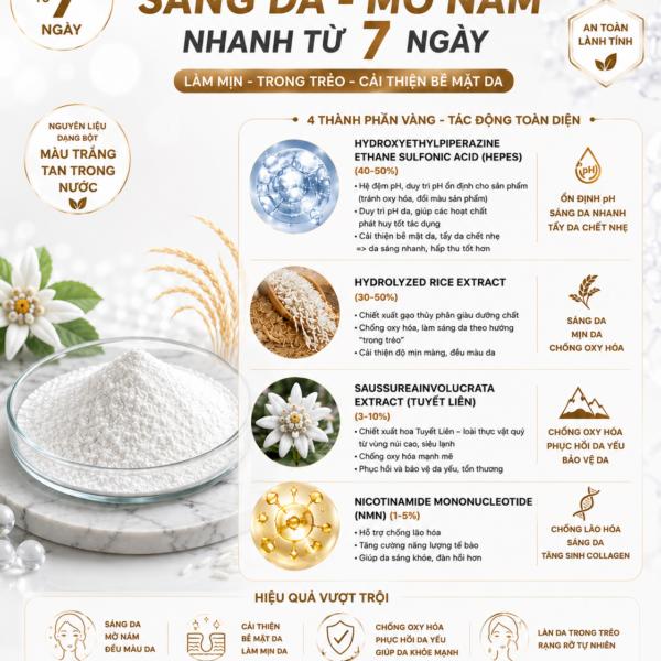 Hoạt chất trắng da, mờ nám